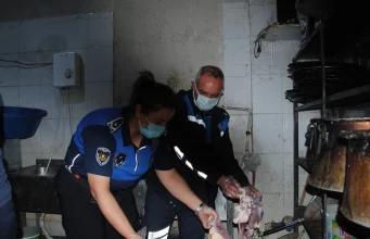 Şanlıurfa’da bozulmuş 1 ton et imha edildi